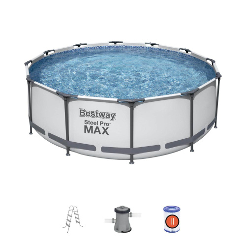 Каркасный бассейн Bestway Steel Pro Max 3.66 x 1.0 м - фото товара blaga-garden.ru