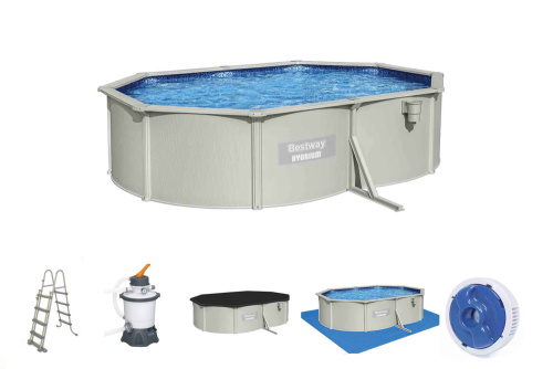 Стальной бассейн Bestway "Hydrium Oval Pools" 500x360x120 м - фото товара blaga-garden.ru