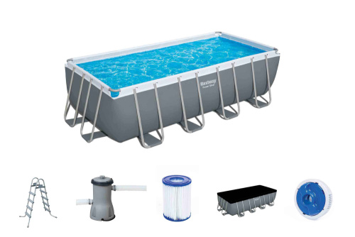 Каркасный бассейн Bestway Power Steel 4.88 x 2.44 x 1.22 м - фото товара blaga-garden.ru
